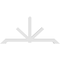 Ekena Millwork Vanguard Architectural Grade PVC Gable Bracket, 84"W x 38 1/2"H x 4"D x 4"F, 11/12 Pitch GBP084X39X0404VAN00 - alternate 4